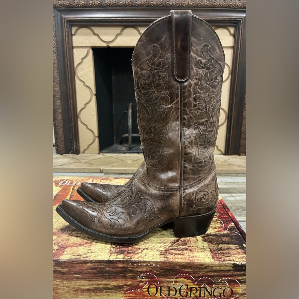 Old Gringo Yippee Ki Yay Snip Toe Western Cowboy Boots - Women’s 7.5